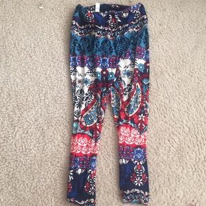 Soft flower leggings